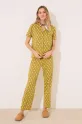 women'secret piżama bawełniana wzorzyste zielony 4859408