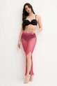 Hedvábná plážová sukně PARAMIDONNA Paola SS25SPF růžová SS25