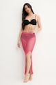PARAMIDONNA spódnica plażowa jedwabna Paola SS25SPF różowy SS25