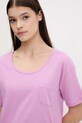 Îmbrăcăminte United Colors of Benetton tricou de pijama din bumbac 30963M07U violet
