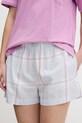 United Colors of Benetton pantaloni scurți de pijama din bumbac fund albastru 4QFZ3900D