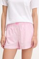 United Colors of Benetton pantaloni scurți de pijama din bumbac fund roz 4QFZ3900D