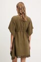 Îmbrăcăminte Sisley rochie de plajă cu amestec de in 6YOFW800S verde