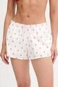 Hollister Co. szorty piżamowe bawełniane wzorzyste biały KI346.5048.108