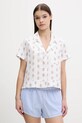 Hollister Co. koszula piżamowa bawełniana wzorzyste biały KI346.5055.108