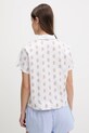 Hollister Co. koszula piżamowa bawełniana KI346.5055.108 biały SS25