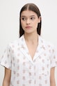 Îmbrăcăminte Hollister Co. cămașă de pijama din bumbac KI346.5055.108 alb
