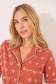 Odzież women'secret piżama bawełniana 3139909 pomarańczowy
