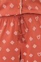women'secret piżama bawełniana pomarańczowy 3139909
