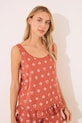 women'secret set de pijama de bumbac Mickey Mouse 3139894 portocaliu SS25