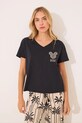 women'secret pijamale de bumbac 3139908 negru SS25