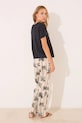 women'secret set de pijama de bumbac 3139908 negru
