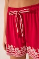 Odzież women'secret szorty piżamowe bawełniane 3709662 czerwony