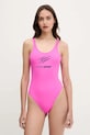 Цял бански PLEIN SPORT без банели розов PS25WOP01