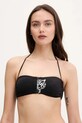 PLEIN SPORT sutien de baie cu balene negru PS25WTP08