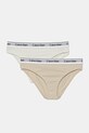 Calvin Klein Underwear mutandine bmabinie pacco da 2 semplice beige G80G800726.PPYA