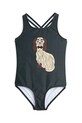 Суцільний дитячий купальник Mini Rodini Dashing dog м'яка чорний 1100006499