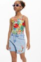 Desigual costum de baie dintr-o bucată pentru copii moale rosu 25SGMK03