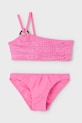 Dvoudílné dětské plavky Mayoral měkké růžová 3716.6Q.Mini.PPYA