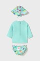 Mayoral Newborn costum de baie din două piese pentru bebelusi 1669.2T.Newborn.PPYH turcoaz SS25