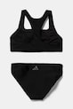 Детский раздельный купальник adidas Performance JJ0433 чёрный SS25