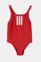 Дитячий купальник adidas Performance без кісточок червоний JJ0438