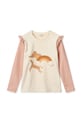 Дитячий купальний лонгслів Liewood Tenley Placement Swim Tee м'яка помаранчевий LW19007