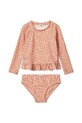 Liewood costum de baie pentru copii din două piese Dagny Swim Set LW19668 portocaliu SS25