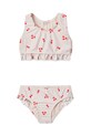 Liewood costum de baie pentru copii din două piese Bellamy Bikini Set moale bej LW19755