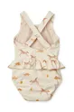Ολόσωμο βρεφικό μαγιό Liewood Amina Baby Printed Swimsuit LW19981 μπεζ SS25