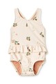 Liewood costum de baie dintr-o bucată pentru bebeluși Amina Baby Printed Swimsuit moale bej LW19981