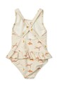 Liewood costum de baie dintr-o bucată pentru copii Amara Printed Swimsuit LW19983 bej SS25
