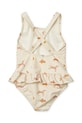 Суцільний дитячий купальник Liewood Amara Printed Swimsuit LW19983 бежевий SS25