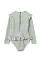 Jednodílné plavky pro miminko Liewood Sille Baby Seersucker Swimsuit LW20191 zelená SS25