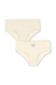 Konges Sløjd chiloți copii BASIC 2 PACK GIRL UNDERPANTS GOTS 2-pack uni bej KS102257