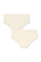 Konges Sløjd chiloți copii BASIC 2 PACK GIRL UNDERPANTS GOTS 2-pack KS102257 bej SS25