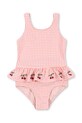 Konges Sløjd costum de baie dintr-o bucată pentru copii SOLINE SWIMSUIT KS102494 roz SS25
