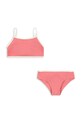 Konges Sløjd costum de baie pentru copii din două piese BOWIE BIKINI KS102502 roz SS25