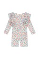 Konges Sløjd costum de baie pentru copii MANUCA FRILL ONESIE GRS moale albastru KS102511