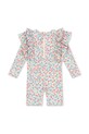 Dječji kupaći kombinezon Konges Sløjd MANUCA FRILL ONESIE GRS KS102511 plava SS25