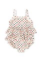 Konges Sløjd jednoczęściowy strój kąpielowy dziecięcy MANUCA FRILL SWIMSUIT GRS KS102513 beżowy SS25