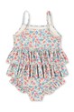 Konges Sløjd egyrészes gyerek fürdőruha MANUCA FRILL SWIMSUIT GRS KS102513 többszínű SS25