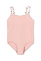 Konges Sløjd costum de baie dintr-o bucată pentru copii FLEURI SWIMSUIT KS102628 roz SS25
