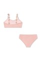 Konges Sløjd costum de baie pentru copii din două piese FLEURI BIKINI KS102629 roz SS25