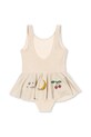 Dziewczynka Konges Sløjd jednoczęściowy strój kąpielowy dziecięcy BEATRICE SWIMSUIT KS102638 beżowy