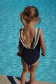 Enodelne otroške kopalke Konges Sløjd SAILOR SWIMSUIT Prijazno od planeta mornarsko modra KS102632