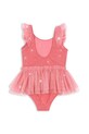 Konges Sløjd costum de baie dintr-o bucată pentru copii AMANDINE SWIMSUIT KS102688 roz SS25