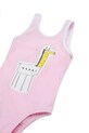 Fete Marni costum de baie dintr-o bucată pentru bebeluși MM16B SWIMSUIT M01395 roz
