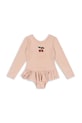 Konges Sløjd jednoczęściowy strój kąpielowy dziecięcy JADE LS SWIMSUIT KS103040 beżowy SS25