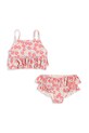 Konges Sløjd costum de baie pentru copii din două piese MANUCA FRILL BIKINI GRS moale roz KS103261